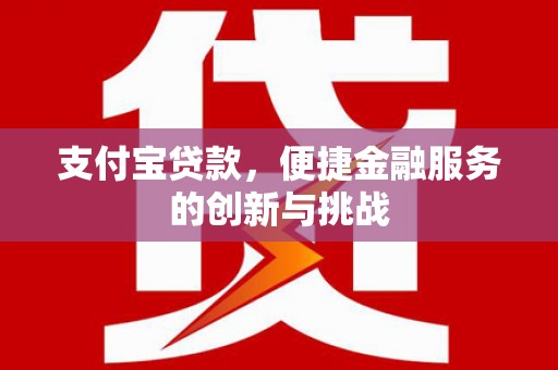 天桥支付宝贷款，便捷金融服务的创新与挑战
