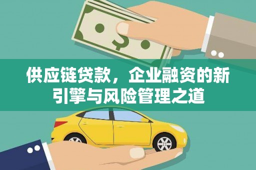 田家庵供应链贷款，企业融资的新引擎与风险管理之道