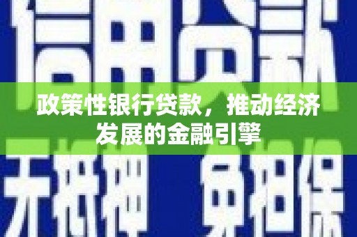修武政策性银行贷款，推动经济发展的金融引擎