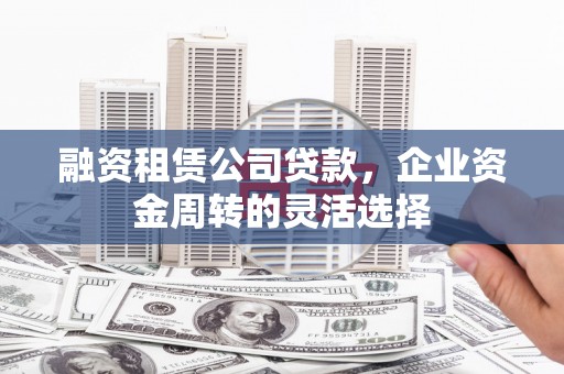 琼中融资租赁公司贷款，企业资金周转的灵活选择
