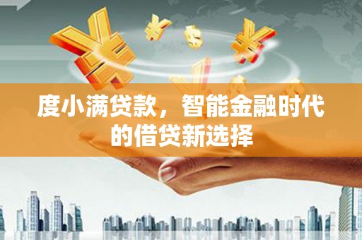 岱山度小满贷款，智能金融时代的借贷新选择