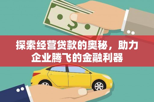 苑里探索经营贷款的奥秘，助力企业腾飞的金融利器