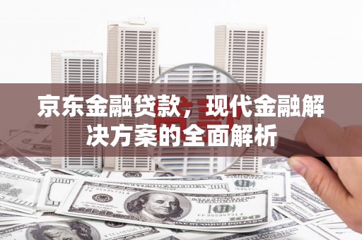 太保京东金融贷款，现代金融解决方案的全面解析