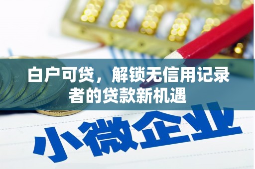 贵德白户可贷，解锁无信用记录者的贷款新机遇