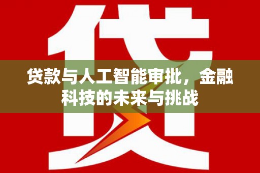 丹徒贷款与人工智能审批，金融科技的未来与挑战