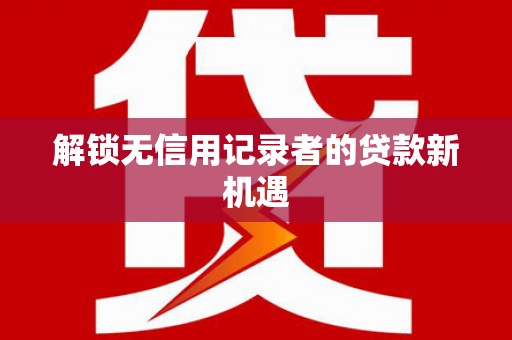 惠东解锁无信用记录者的贷款新机遇