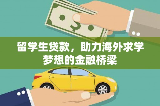 阜南留学生贷款，助力海外求学梦想的金融桥梁