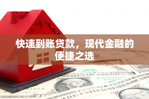 田家庵快速到账贷款，现代金融的便捷之选