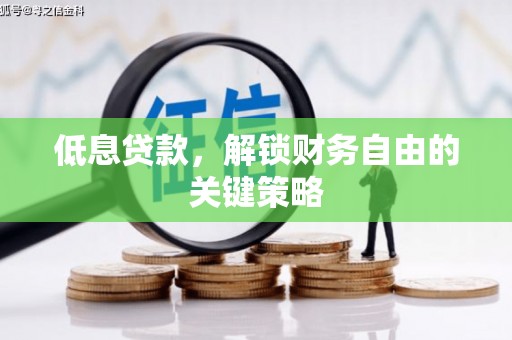 雾峰低息贷款，解锁财务自由的关键策略