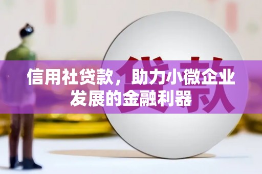 合水信用社贷款，助力小微企业发展的金融利器