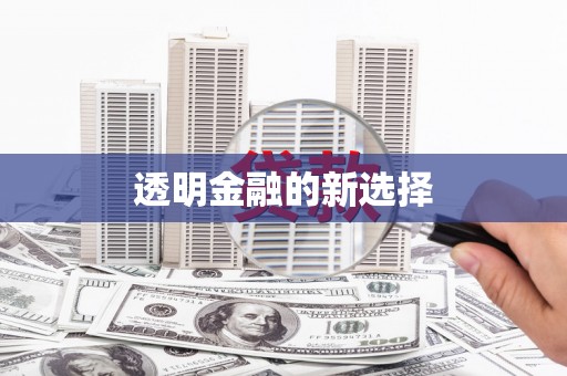 清镇透明金融的新选择